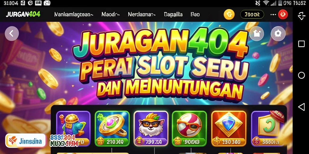Screenshot JURAGAN404 menampilkan gameplay slot yang menarik dan mengasyikkan.