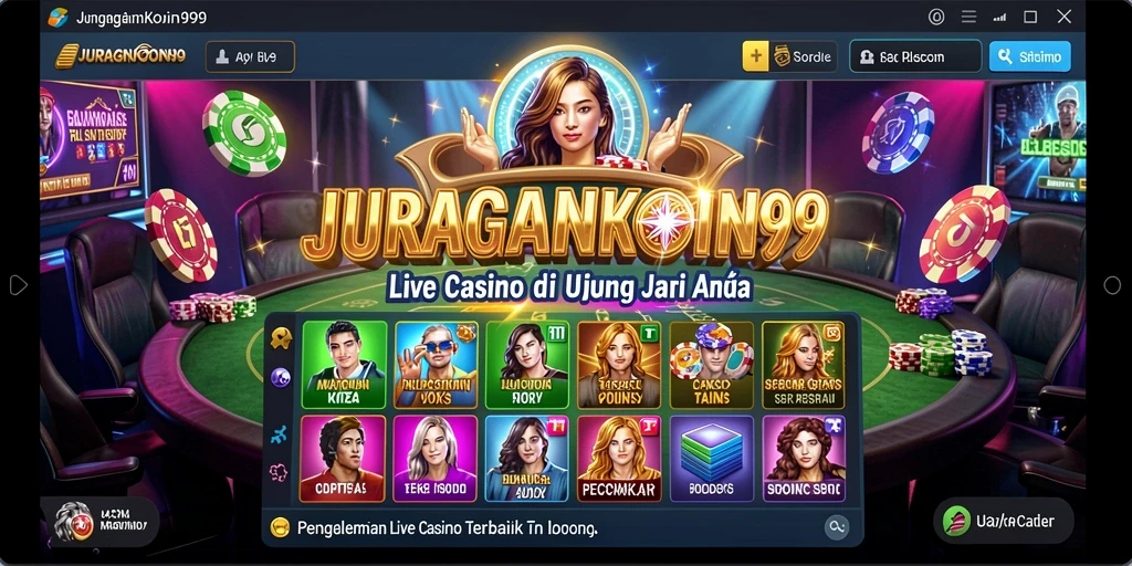 Tampilan gameplay menarik di JURAGANKOIN99 dengan dealer langsung yang profesional.