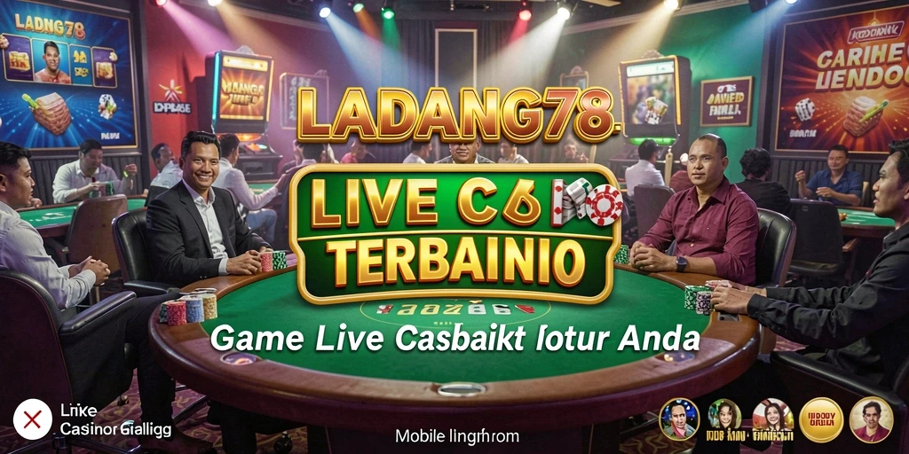 Tampilan gameplay Live Casino yang mendebarkan di LADANG78.