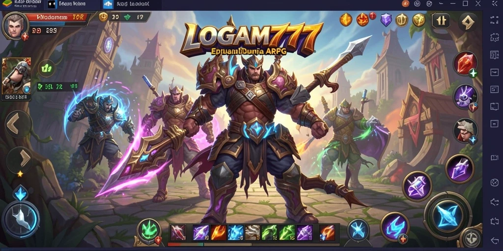 Tampilan gameplay LOGAM777 yang memukau dan penuh aksi.