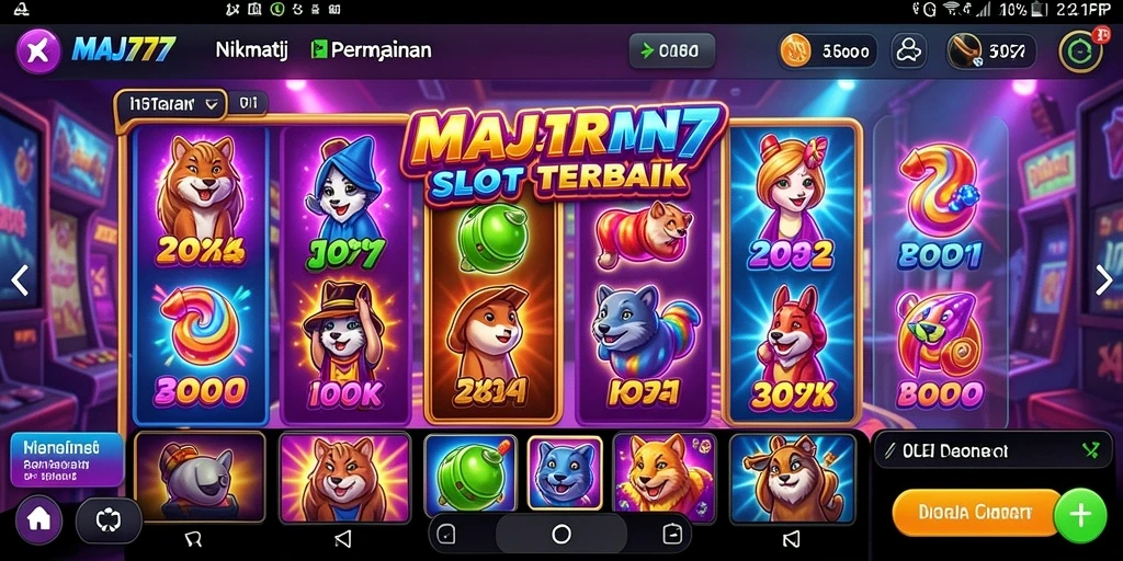 Screenshot gameplay MAJ777 yang menampilkan keseruan permainan Slot.