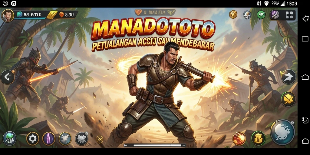 Screenshot gameplay MANADOTOTO dengan aksi seru yang mendebarkan.