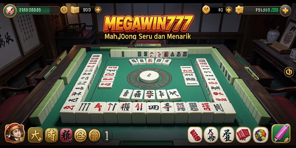 Screenshot gameplay Mahjong yang seru dan menantang di MEGAWIN777.
