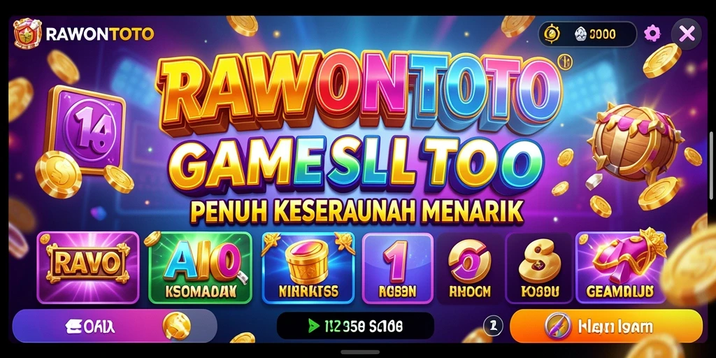 Screenshot utama RAWONTOTO menampilkan gameplay Slot yang menarik dan penuh aksi.