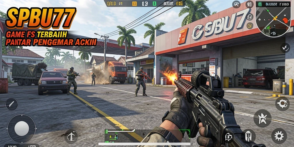 Gameplay SPBU77 yang mendebarkan dan penuh aksi.