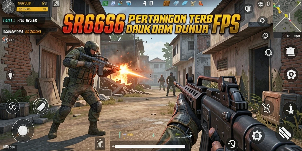 Gameplay SR6666 yang mendebarkan dalam pertempuran FPS.
